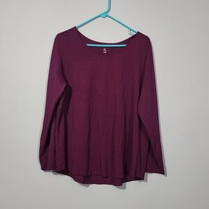 Women's Burgandy Top